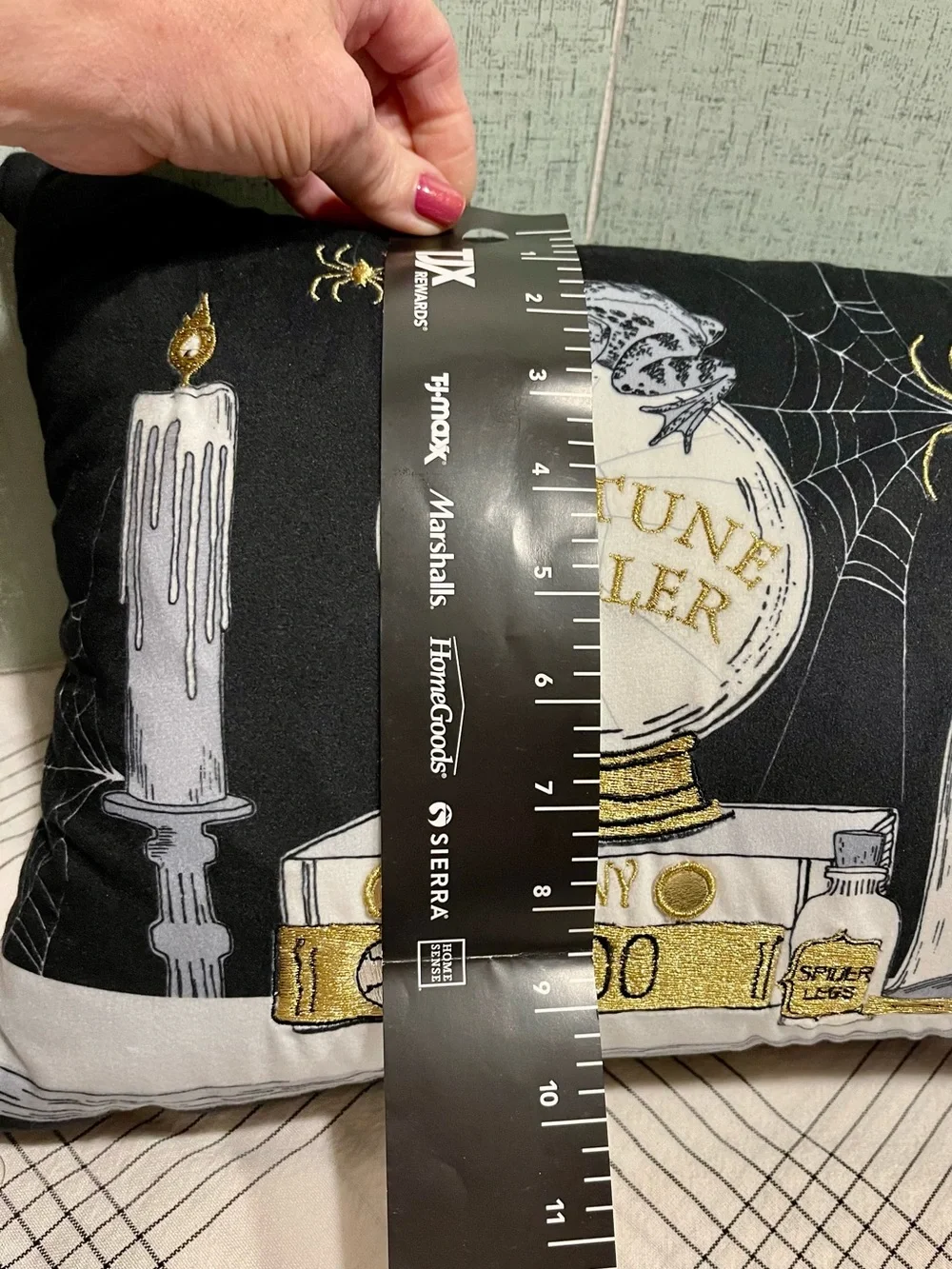 NWT CYNTHIA ROWLEY LIGHT-UP Halloween Decorative Luminary Pillow with Tassels
